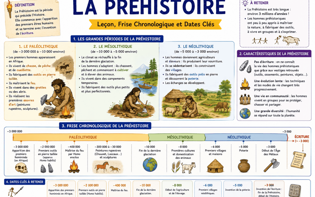 Leçon la préhistoire